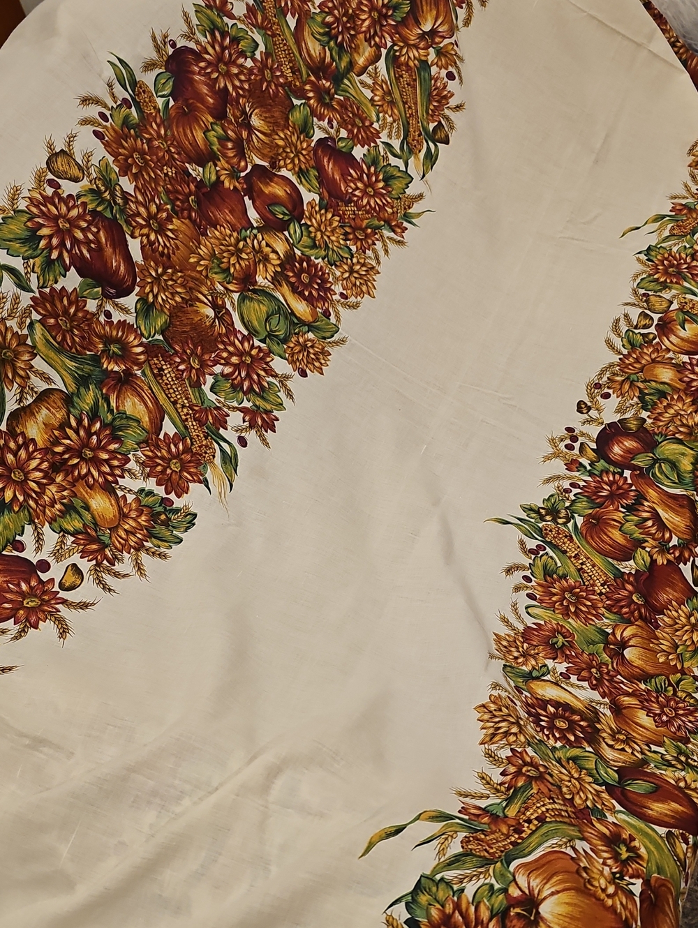 Harvest Autumn Floral Border Tableblecloth